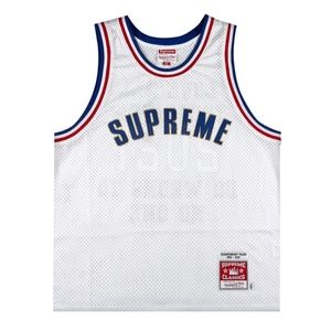 NWT MEN'S SUPREME × MITCHELL & NESS BASKETBALL JERSEY